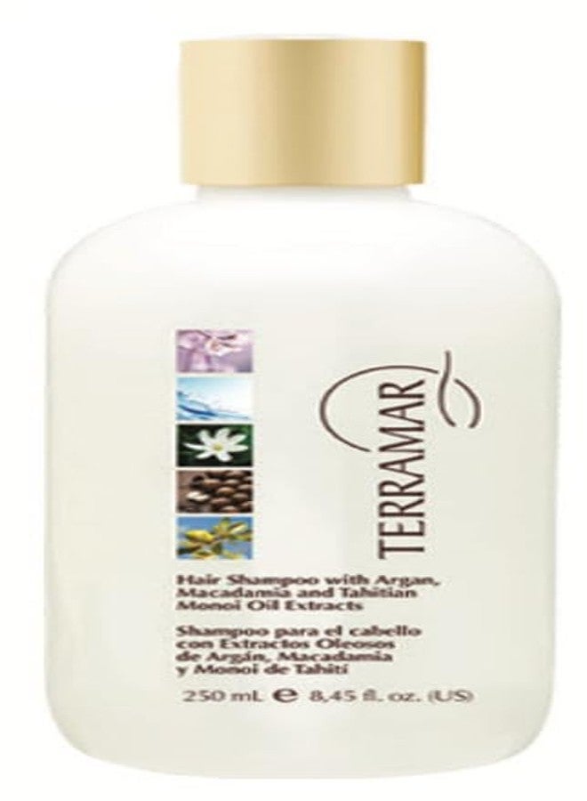 Terramar Luxury Hair Shampoo with Argan, Macadamia, Tahitian Monoi Oil Extracts, Natural Silk Protein, Sulfate-Free Formula, 8.45 fl oz - Image 1